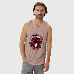 Майка мужская хлопок Stignata, цвет: пыльно-розовый — фото 2