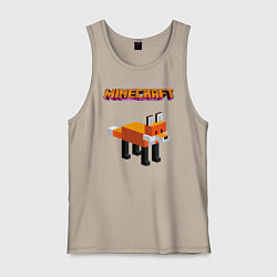 Мужская майка Minecraft - лиса