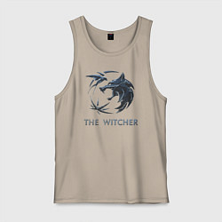 Мужская майка Ведьмак Белый волк Геральт
