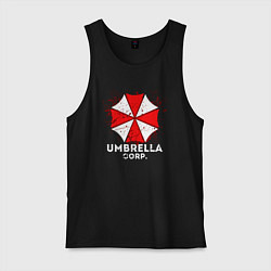 Майка мужская хлопок UMBRELLA CORP, цвет: черный