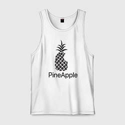 Майка мужская хлопок PineApple, цвет: белый