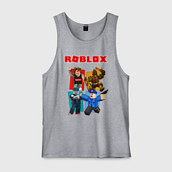 Майка мужская хлопок ROBLOX, цвет: меланж