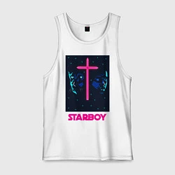 Майка мужская хлопок STARBOY, цвет: белый