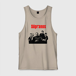 Майка мужская хлопок Сопрано постер, цвет: миндальный