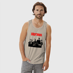 Майка мужская хлопок Сопрано постер, цвет: миндальный — фото 2