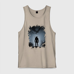 Майка мужская хлопок ВЕДЬМАК, цвет: миндальный