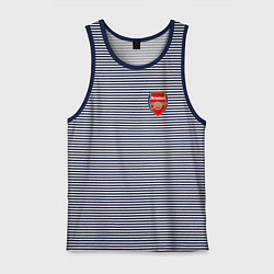 Майка мужская хлопок АРСЕНАЛ, цвет: синяя тельняшка