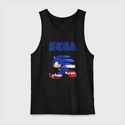 Майка мужская хлопок SEGA, цвет: черный