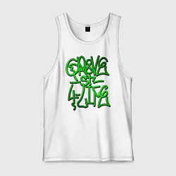 Майка мужская хлопок GTA Tag GROVE, цвет: белый