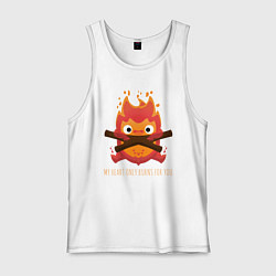 Мужская майка My heart burns