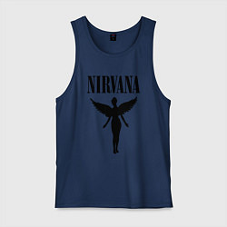 Майка мужская хлопок NIRVANA, цвет: тёмно-синий