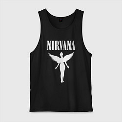 Майка мужская хлопок NIRVANA, цвет: черный