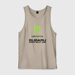 Майка мужская хлопок MONSTER ENERGY Z, цвет: миндальный