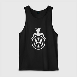 Майка мужская хлопок Volkswagen Girl Z, цвет: черный