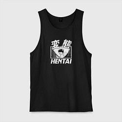Майка мужская хлопок Hentai, цвет: черный