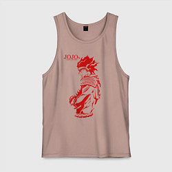 Майка мужская хлопок JoJo Bizarre Adventure, цвет: пыльно-розовый