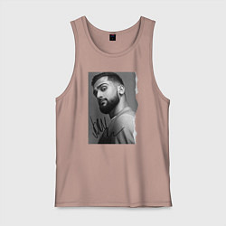 Майка мужская хлопок Jony, цвет: пыльно-розовый