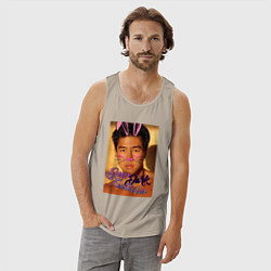 Майка мужская хлопок Deep Dark, цвет: миндальный — фото 2