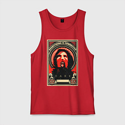 Майка мужская хлопок DARK Тьма, цвет: красный