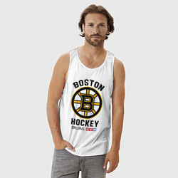 Майка мужская хлопок BOSTON BRUINS NHL, цвет: белый — фото 2