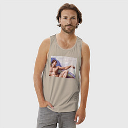 Майка мужская хлопок Искусство, цвет: миндальный — фото 2