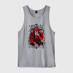 Майка мужская хлопок Hellsing Хеллсинг, цвет: меланж