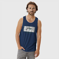 Майка мужская хлопок Расширение территории, цвет: тёмно-синий — фото 2