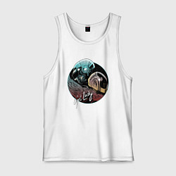 Майка мужская хлопок Get Lucky, цвет: белый