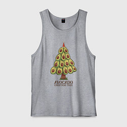 Мужская майка Avocado Christmas Tree