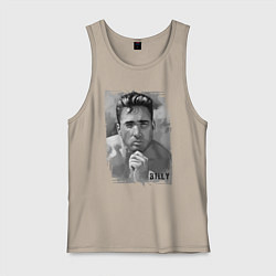 Майка мужская хлопок Гачи Билли Херрингтон арт, цвет: миндальный