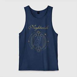 Майка мужская хлопок NIGHTWISH, цвет: тёмно-синий