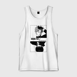 Майка мужская хлопок Banana Fish аниме, цвет: белый
