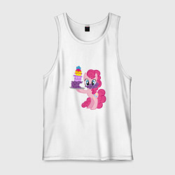 Майка мужская хлопок My Little Pony Pinkie Pie, цвет: белый