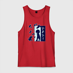 Майка мужская хлопок Моя геройская академия Даби, цвет: красный