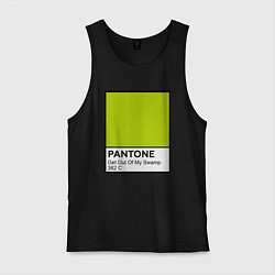 Майка мужская хлопок Shrek: Pantone Color, цвет: черный