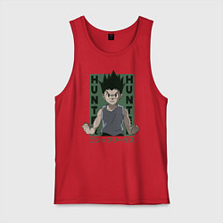 Майка мужская хлопок Гон Фрикс Хантер, цвет: красный