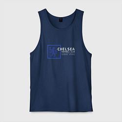 Майка мужская хлопок FC Chelsea Stamford Bridge 202122, цвет: тёмно-синий