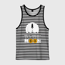 Мужская майка BITCOIN БИТКОИН РАКЕТА