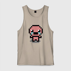 Майка мужская хлопок Pixel isaac, цвет: миндальный