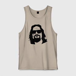 Майка мужская хлопок Большой Лебовски Big Lebowski, цвет: миндальный