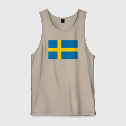 Мужская майка Швеция Флаг Швеции