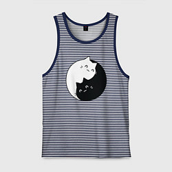 Мужская майка Инь Ян Котики