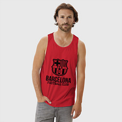 Майка мужская хлопок Barcelona FC, цвет: красный — фото 2