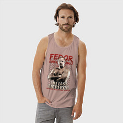 Майка мужская хлопок ФЕДОР ЕМЕЛЬЯНЕНКО, цвет: пыльно-розовый — фото 2