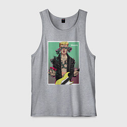 Майка мужская хлопок MGK Bloom, цвет: меланж