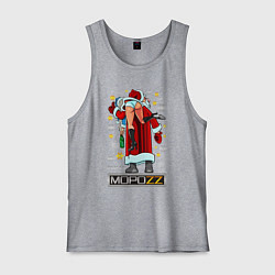 Майка мужская хлопок ДЕД МОРОZZ, цвет: меланж