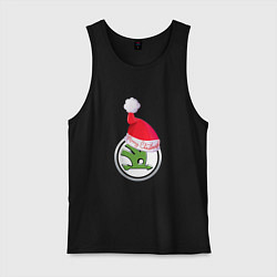 Майка мужская хлопок Skoda Merry Christmas, цвет: черный