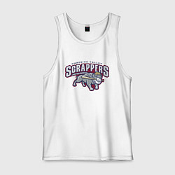 Майка мужская хлопок Mahoning Valley Scrappers, цвет: белый