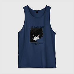 Майка мужская хлопок Хвост Феи Fairy Tail, Зереф Zeref, цвет: тёмно-синий