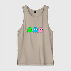 Мужская майка Pac man - play Для двоих